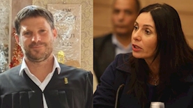 מירי רגב ובצלאל סמוטריץ, צילום: הכנסת וטוויטר